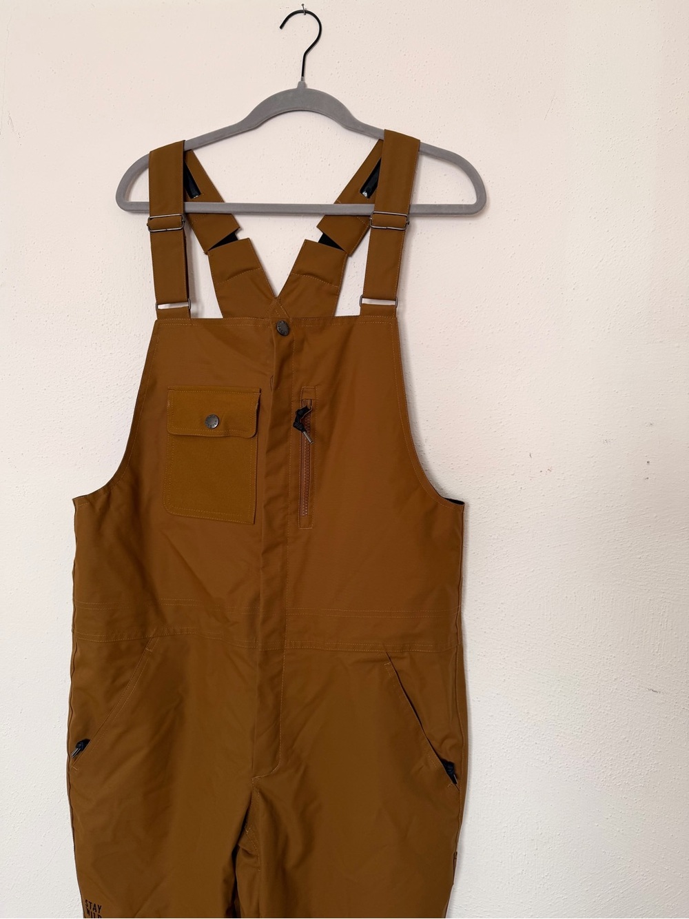 Women's Airblaster Brown Bib Ski Pants